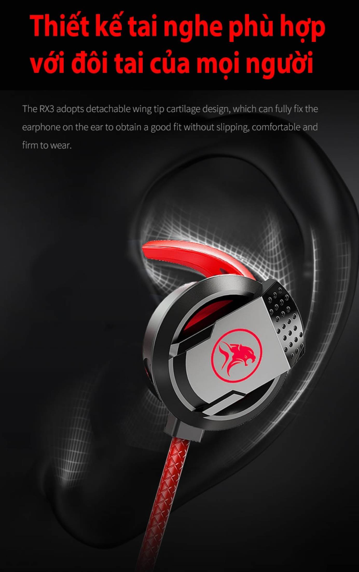 plextone mowi rx3 dual microphone gaming earphone